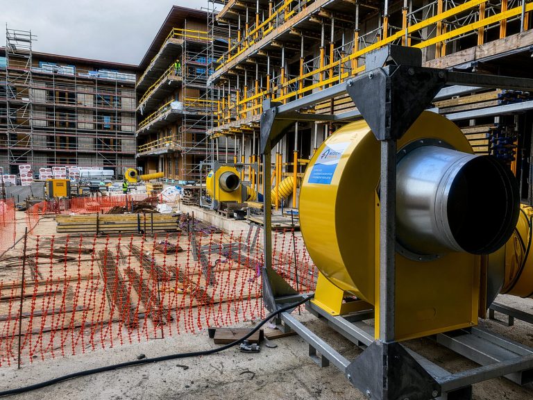 Radiaal ventilatoren voor de bouw en industrie